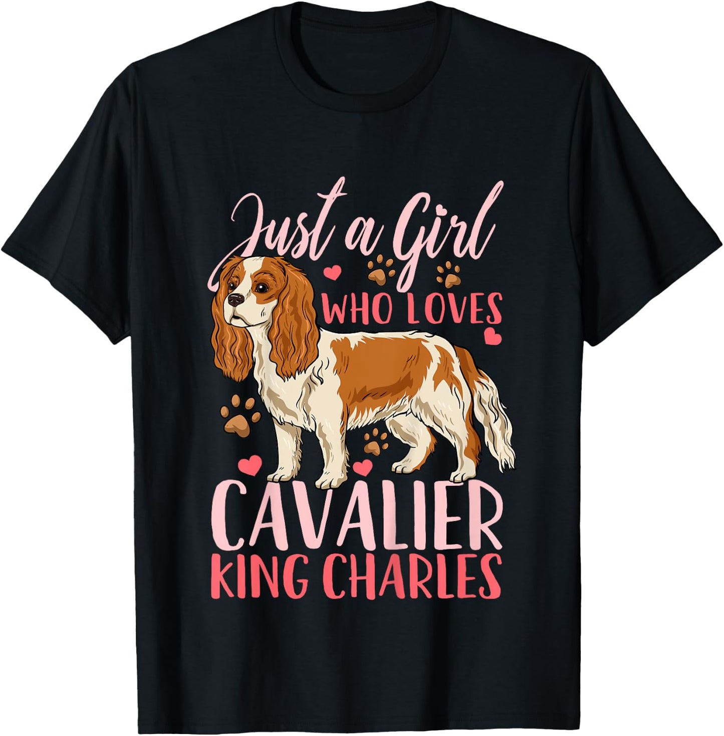 Kids Cavalier King Charles Gift T-Shirt - T-Shirt | Black