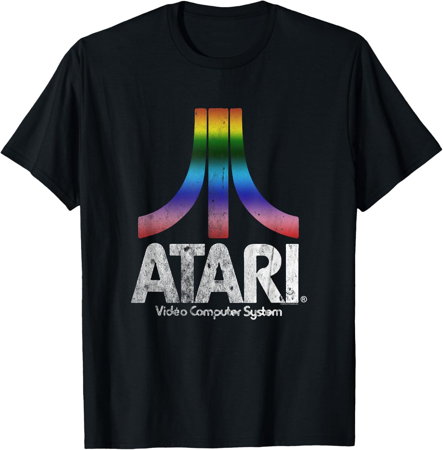 Atari Video Computer System Distressed Art Game T-Shirt - T-Shirt | Black