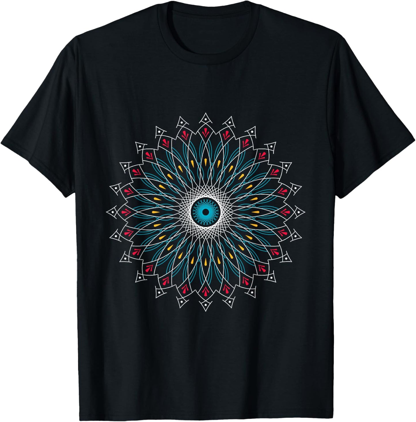 Spiritual Yoga Mandala T-Shirt - T-Shirt | Black