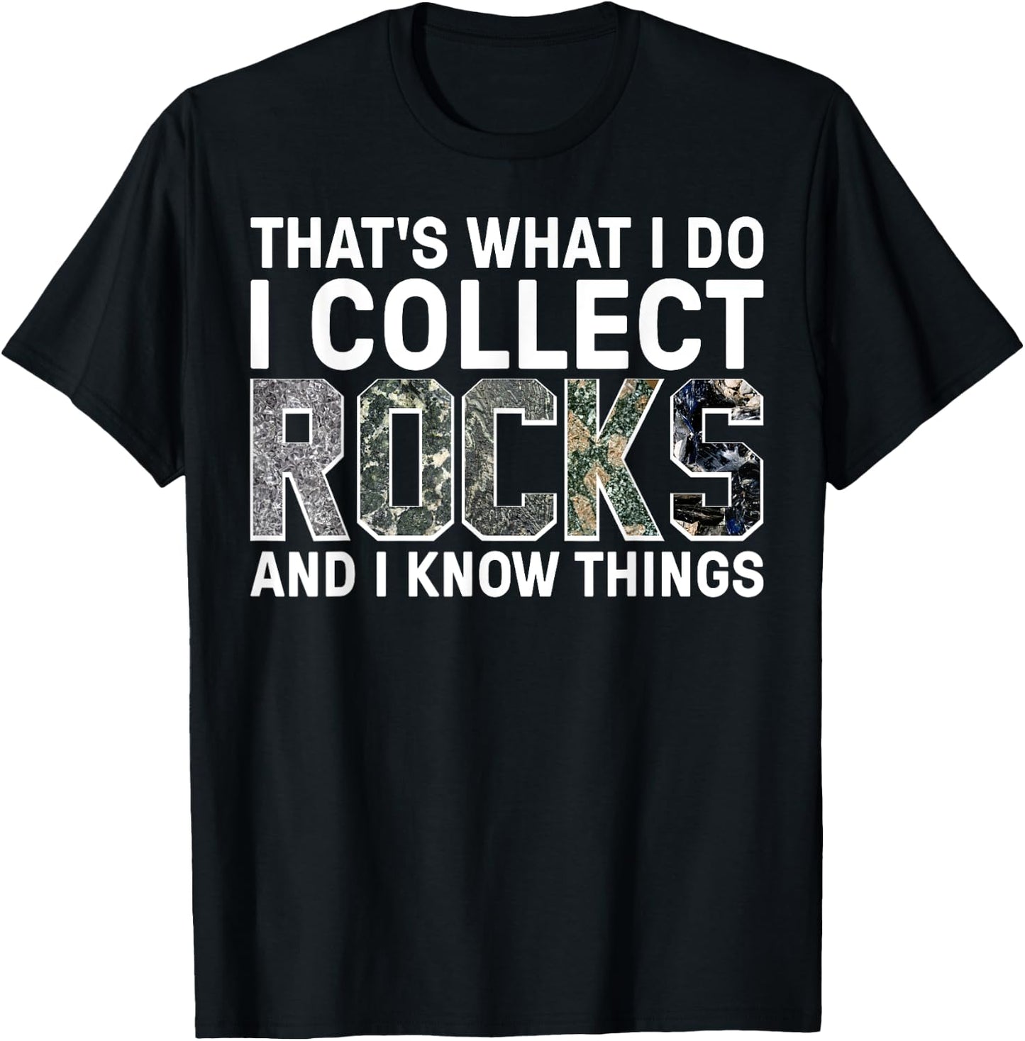 Funny Rock Collecting Gift Rockhound Men Women Geology Lover T-Shirt - T-Shirt | Black