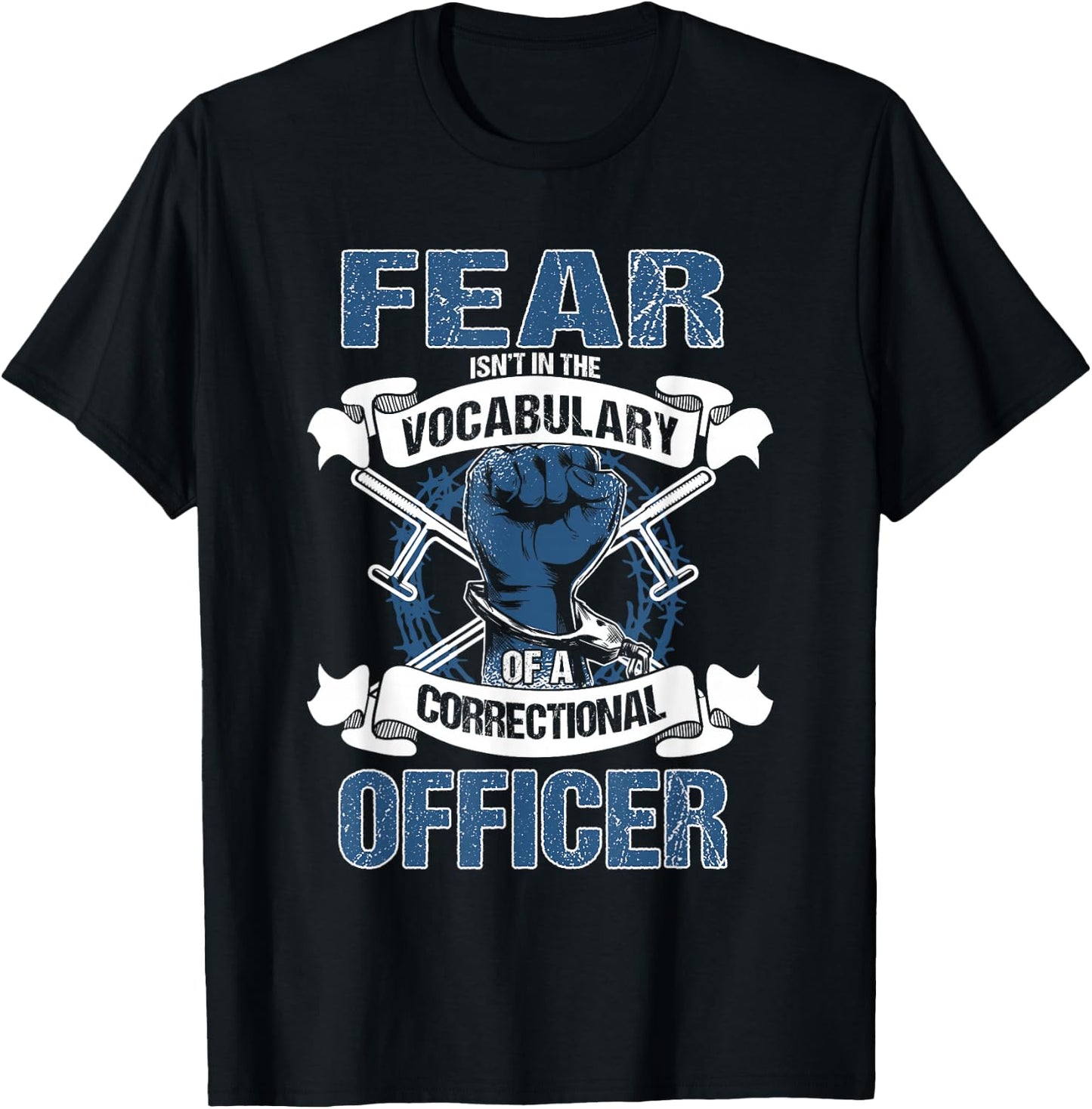 Cool Correctional Officer Apparel Correctional Officer - Men's Black Classic Fit Short Sleeve - Small T-Shirt - T-Shirt | Black