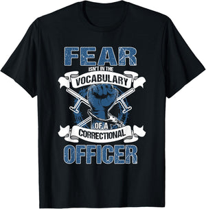 Cool Correctional Officer Apparel Correctional Officer - Men's Black Classic Fit Short Sleeve - Small T-Shirt - T-Shirt | Black