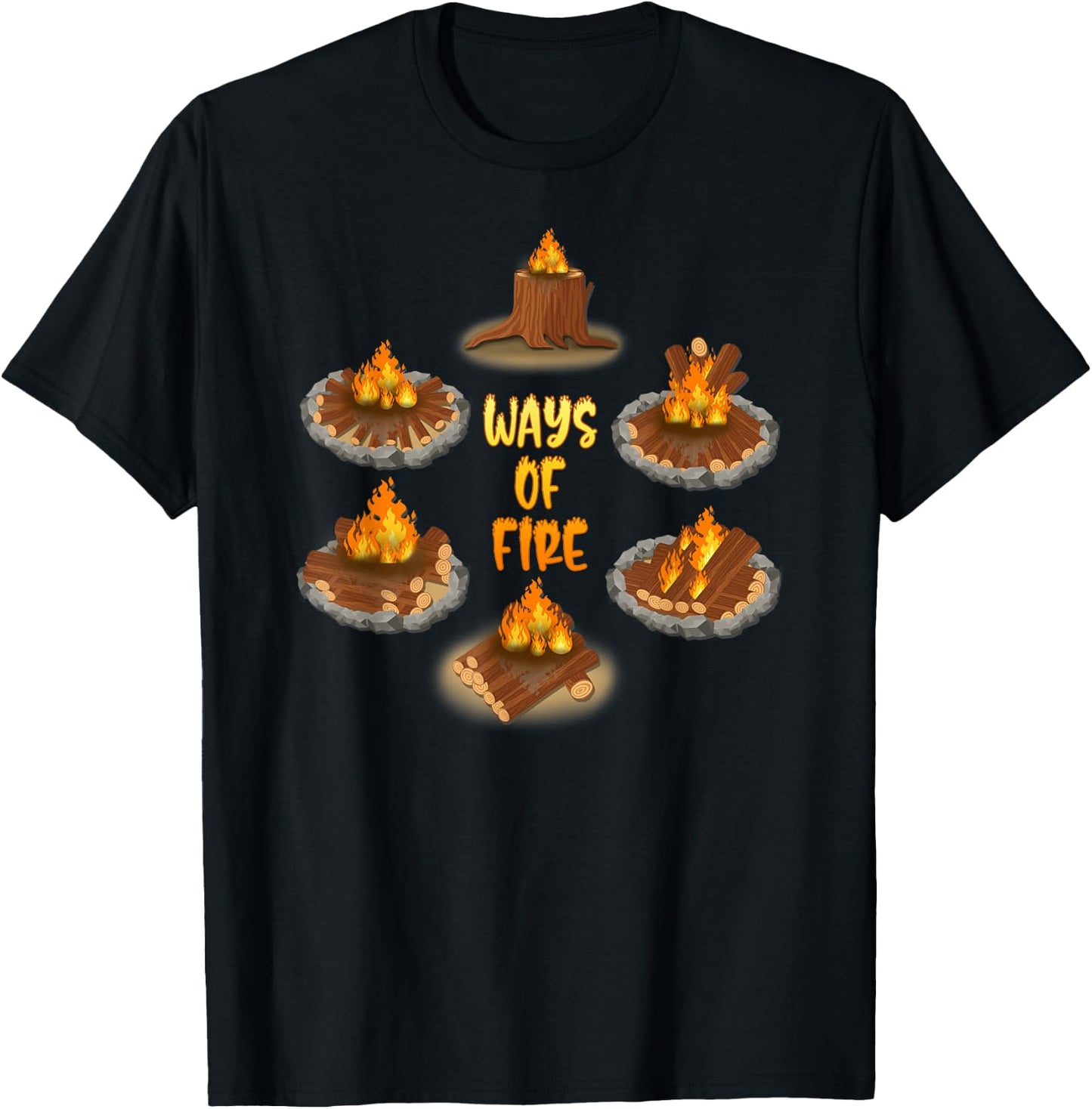 The different Way of Campfire Scouting T-Shirt - T-Shirt | Black