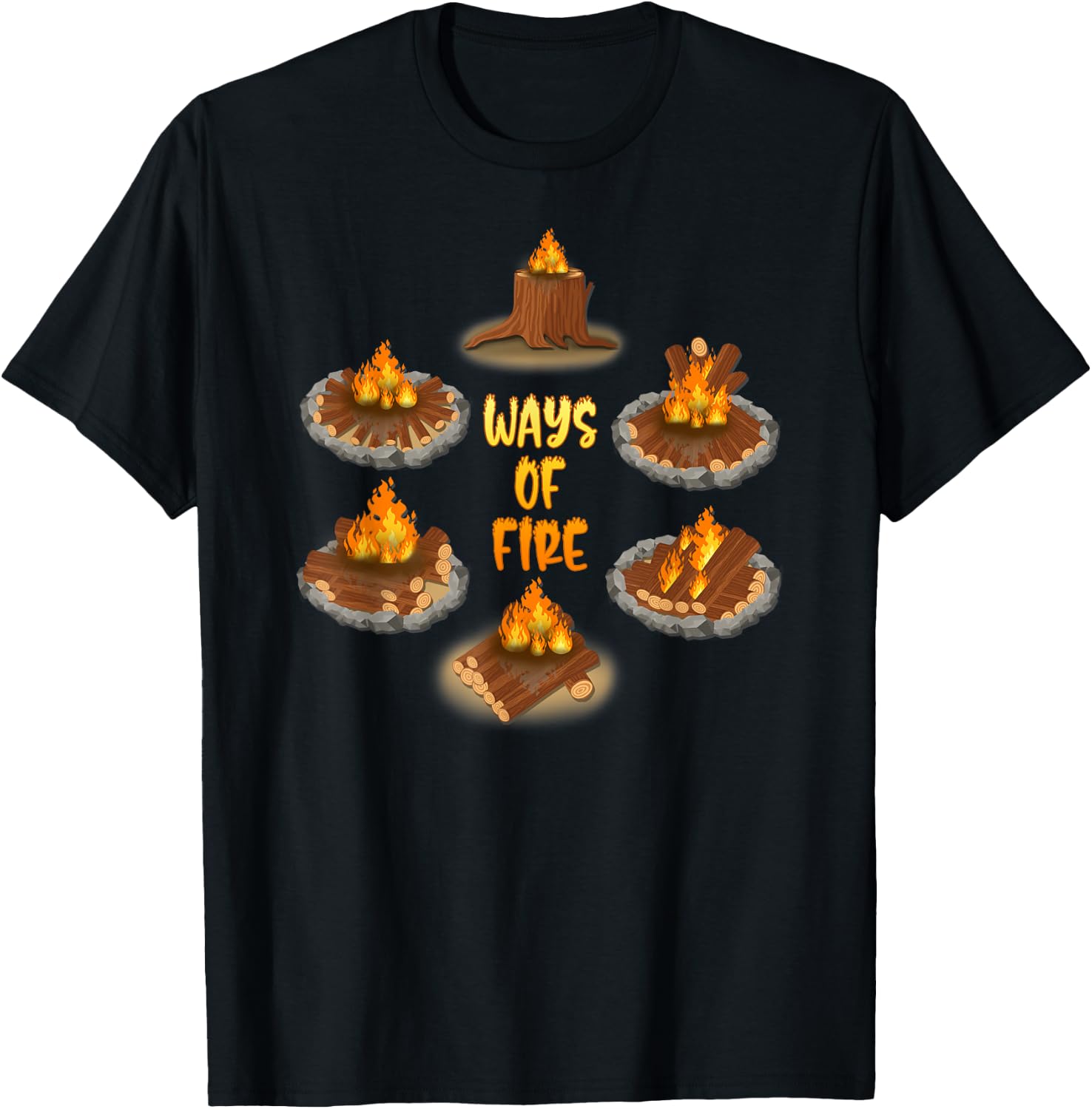 The different Way of Campfire Scouting T-Shirt - T-Shirt | Black