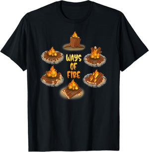 The different Way of Campfire Scouting T-Shirt - T-Shirt | Black