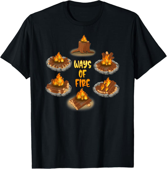 The different Way of Campfire Scouting T-Shirt - T-Shirt | Black