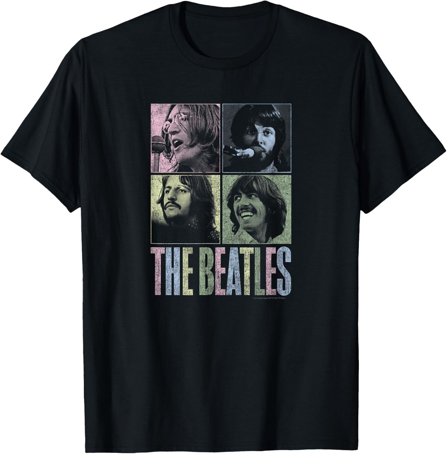 The Beatles - let it be squares T-Shirt - T-Shirt | Black