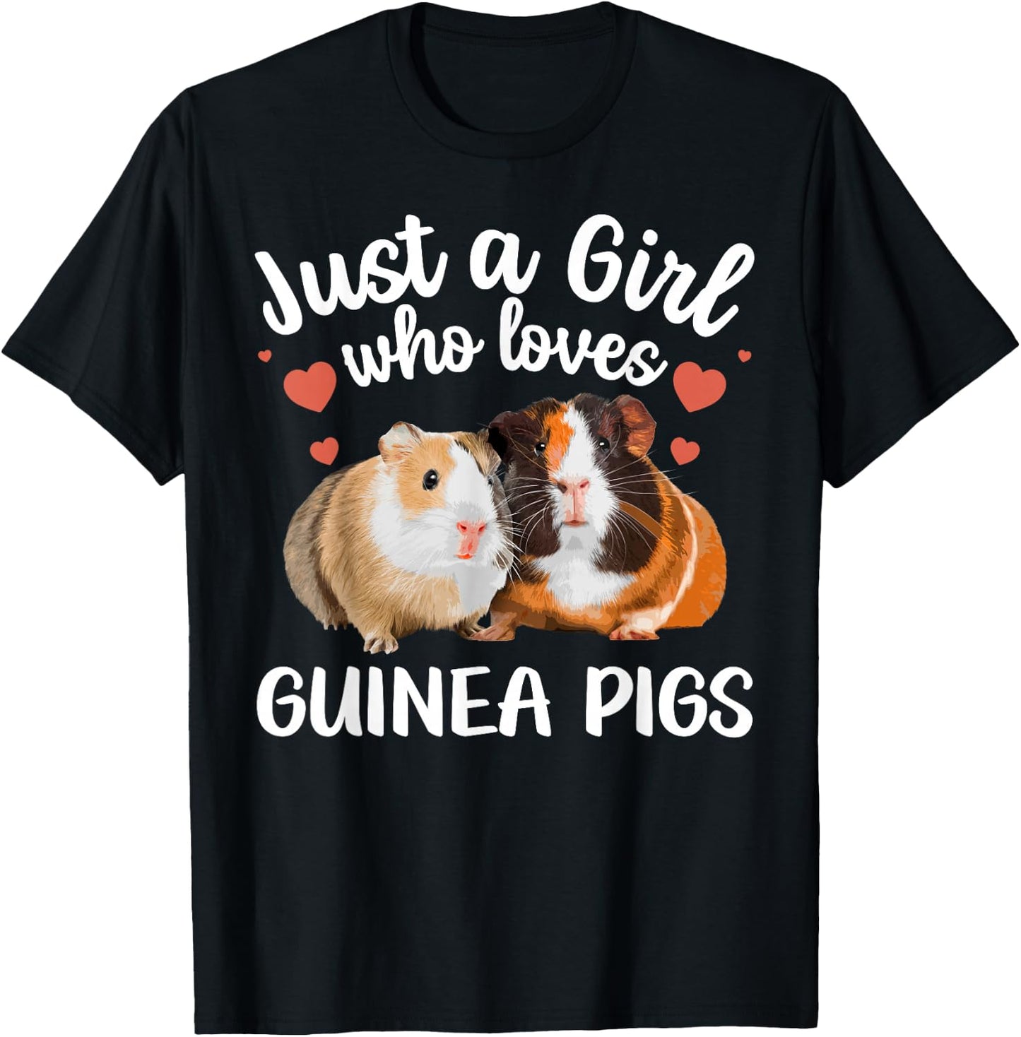 Guinea Pig Clothes Girls Kids Guinea Pig Lovers T-Shirt - T-Shirt | Black