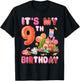It’s My 9th Birthday Sweet Candy 9 Year Old Girl Party T-Shirt - T-Shirt | Black