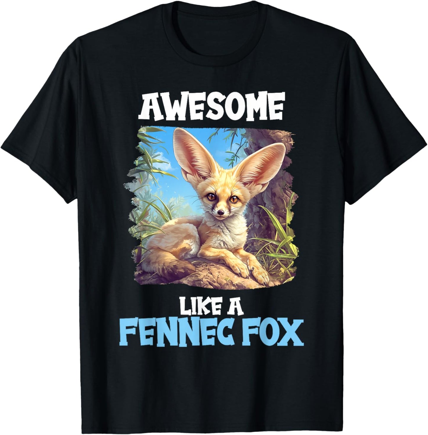 Fennec Foxes Fennec Fox T-Shirt - T-Shirt | Black