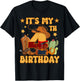 It's My 4th Birthday Cowboy Rodeo Horse 4 Year Old Bday Boy T-Shirt - T-Shirt | Black