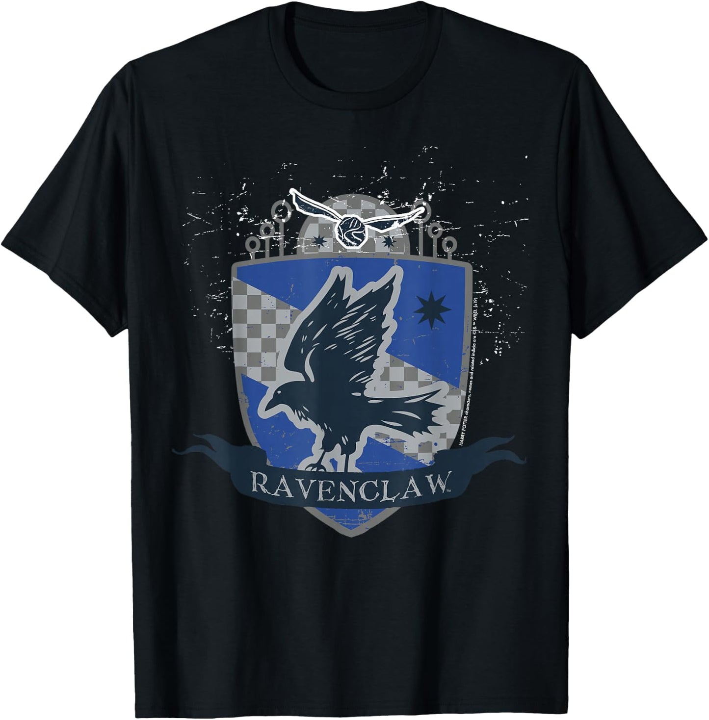 Harry Potter Ravenclaw Quidditch Shield T-Shirt - T-Shirt | Black