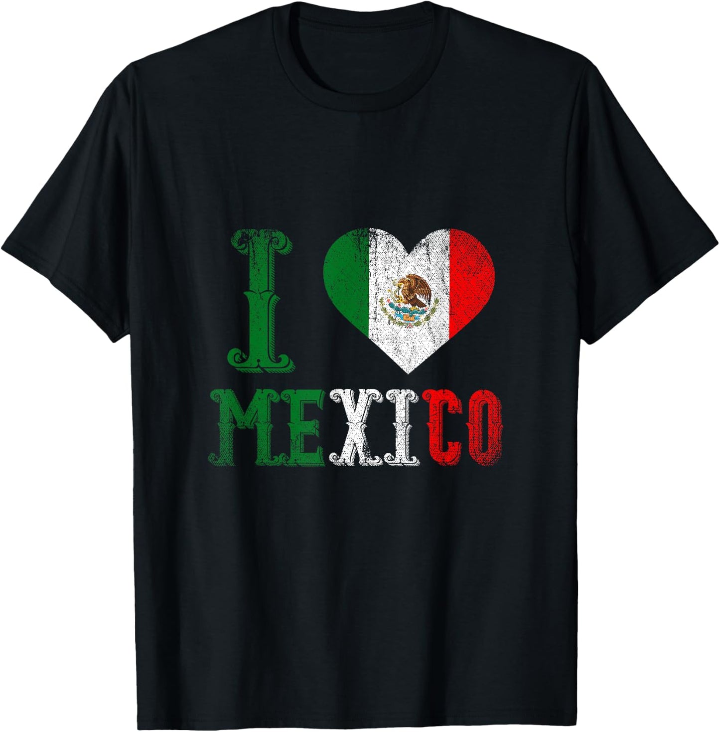 I Love Mexico T-Shirt - T-Shirt | Black