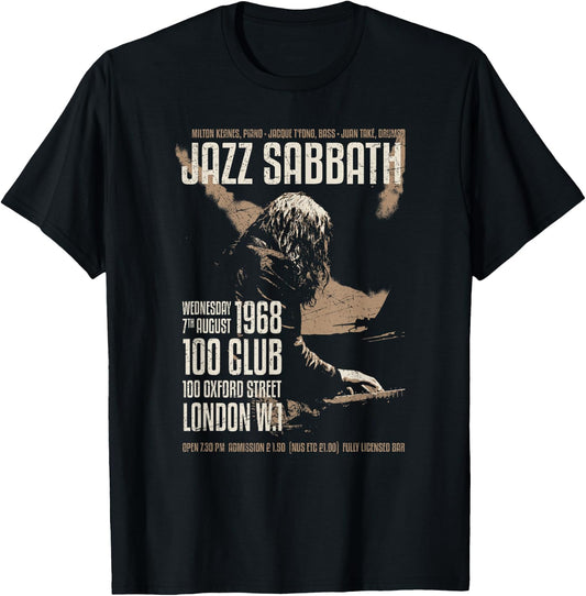 Blacklake Jazz Sabbath - 100 Club London 1968 T-Shirt - T-Shirt | Black