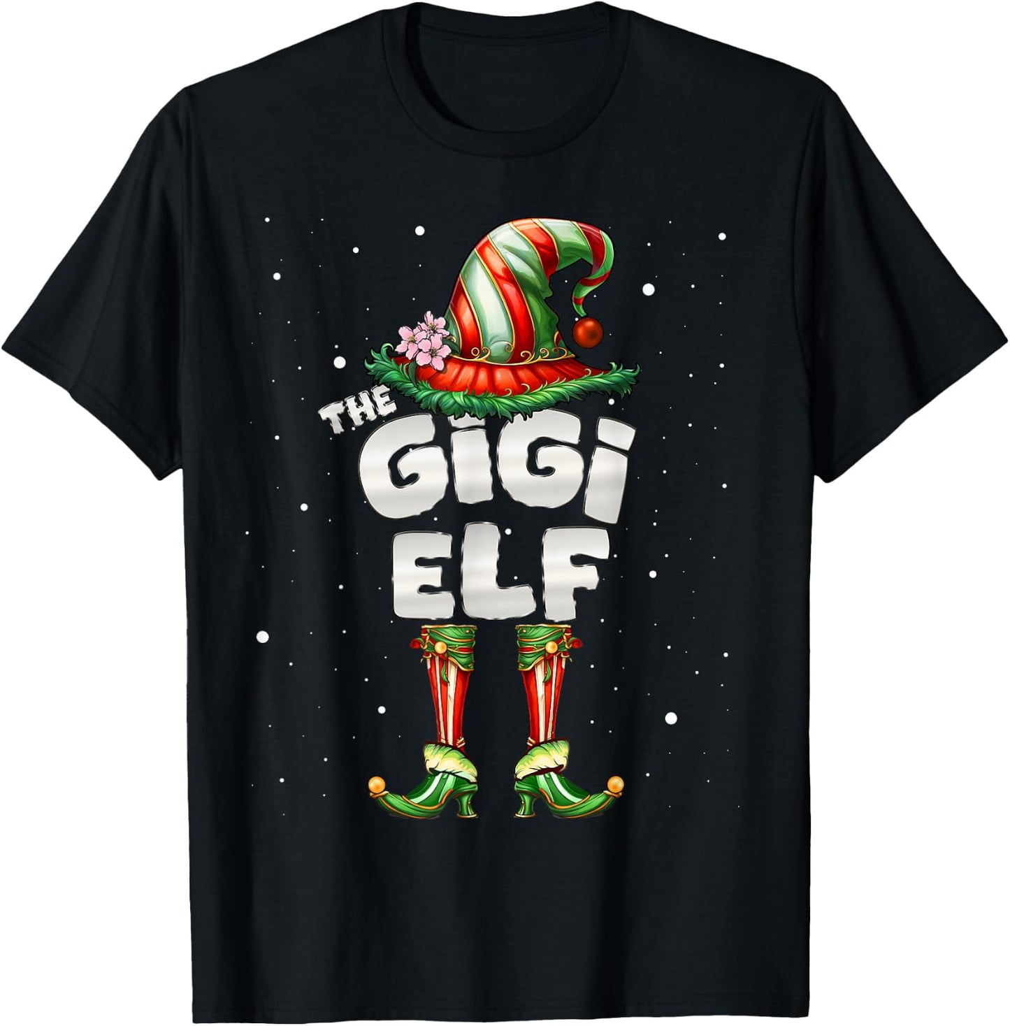 I'm The Gigi Elf Family Matching Group Christmas T-Shirt - T-Shirt | Black