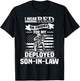 Red Friday For My Son-In-Law Military Troops Deployed Wear T-Shirt - T-Shirt | Black