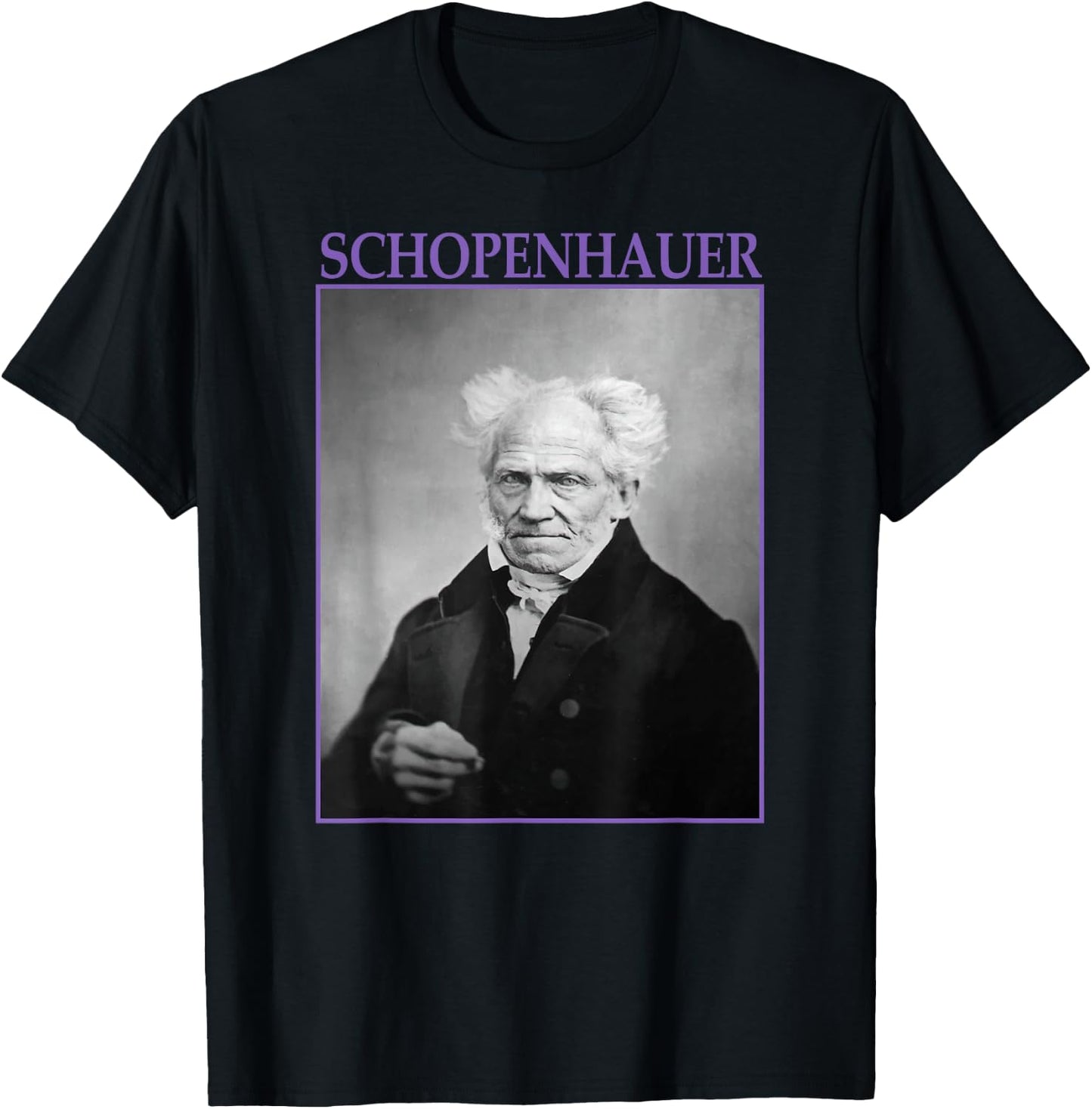 Arthur Schopenhauer Philosophy German Philosopher T-Shirt - T-Shirt | Black