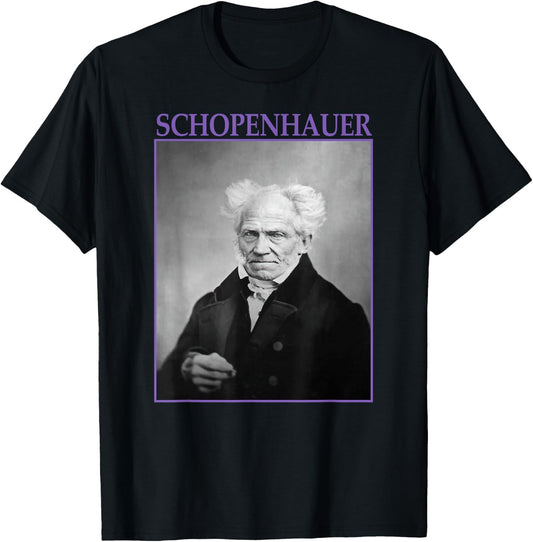 Arthur Schopenhauer Philosophy German Philosopher T-Shirt - T-Shirt | Black