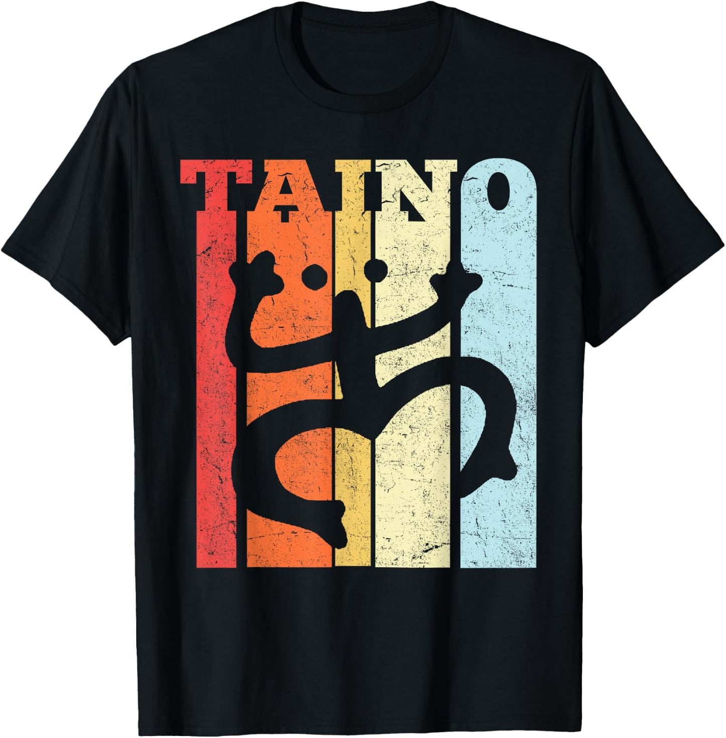 Coqui Vintage Puerto Rico Frog Vintage Boricua Taino T-Shirt - T-Shirt | Black