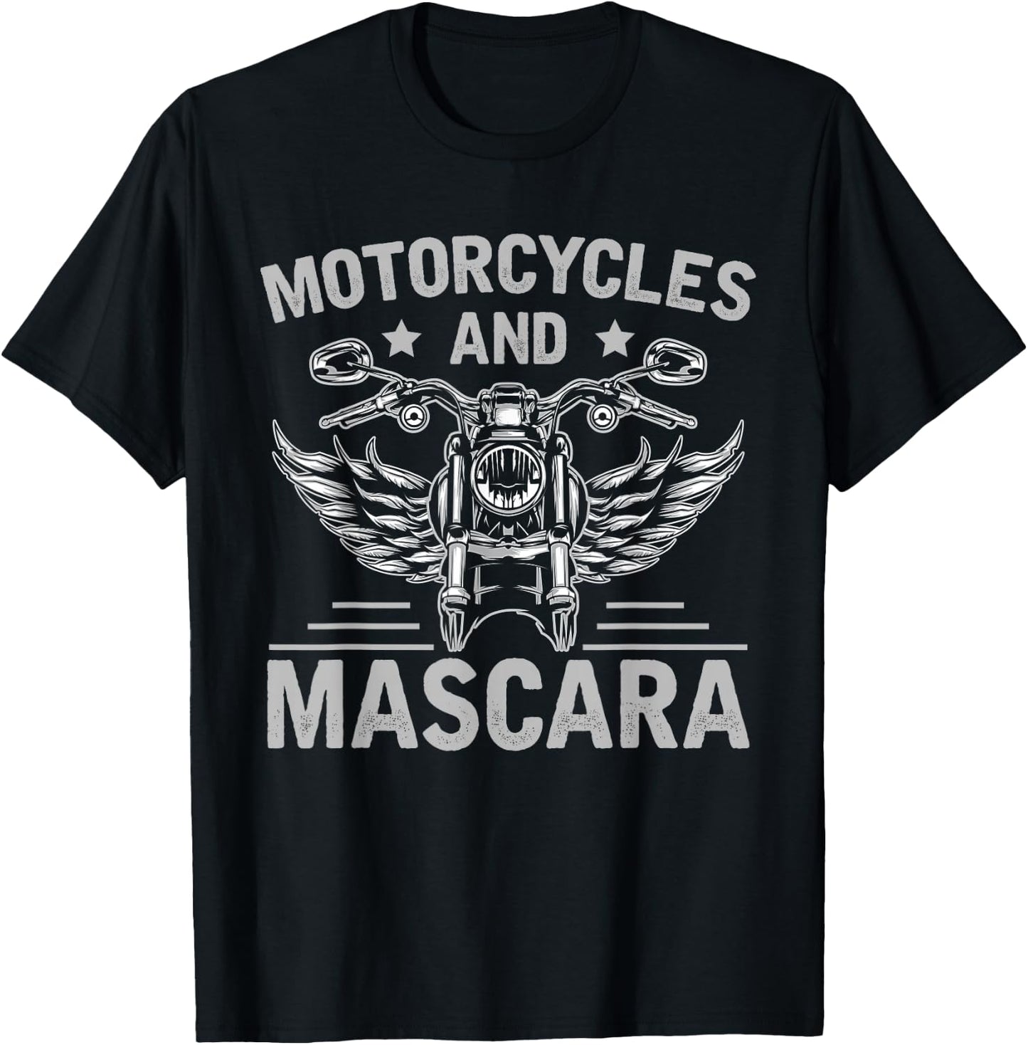 Motorcycle Mascara Women's Biker Gift Motorcyclist T-Shirt - T-Shirt | Black
