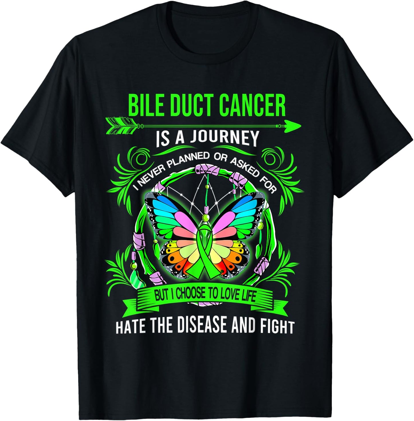 Bile Duct Cancer is a journey I never planed T-Shirt - T-Shirt | Black