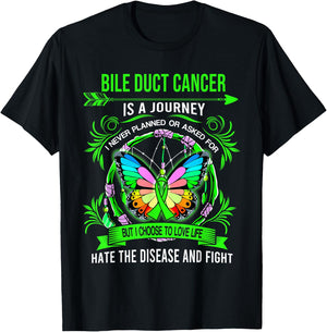 Bile Duct Cancer is a journey I never planed T-Shirt - T-Shirt | Black