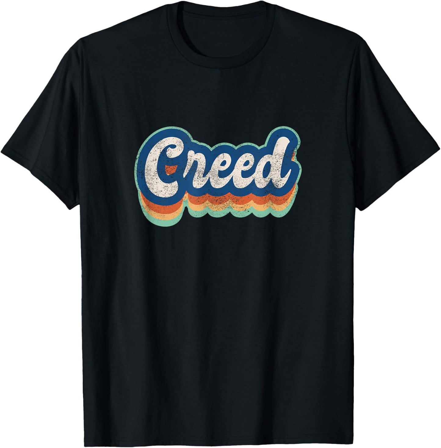Creed First Name Boy Vintage Style 70s 80s Personalized T-Shirt - T-Shirt | Black