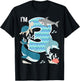 Kids 3 Year Old Ocean Life Whale Dolphin Shark 3rd Birthday T-Shirt - T-Shirt | Black