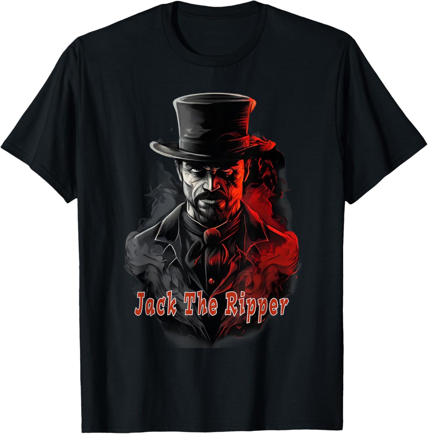 Jack the Ripper Red Graphic T-Shirt - T-Shirt | Black