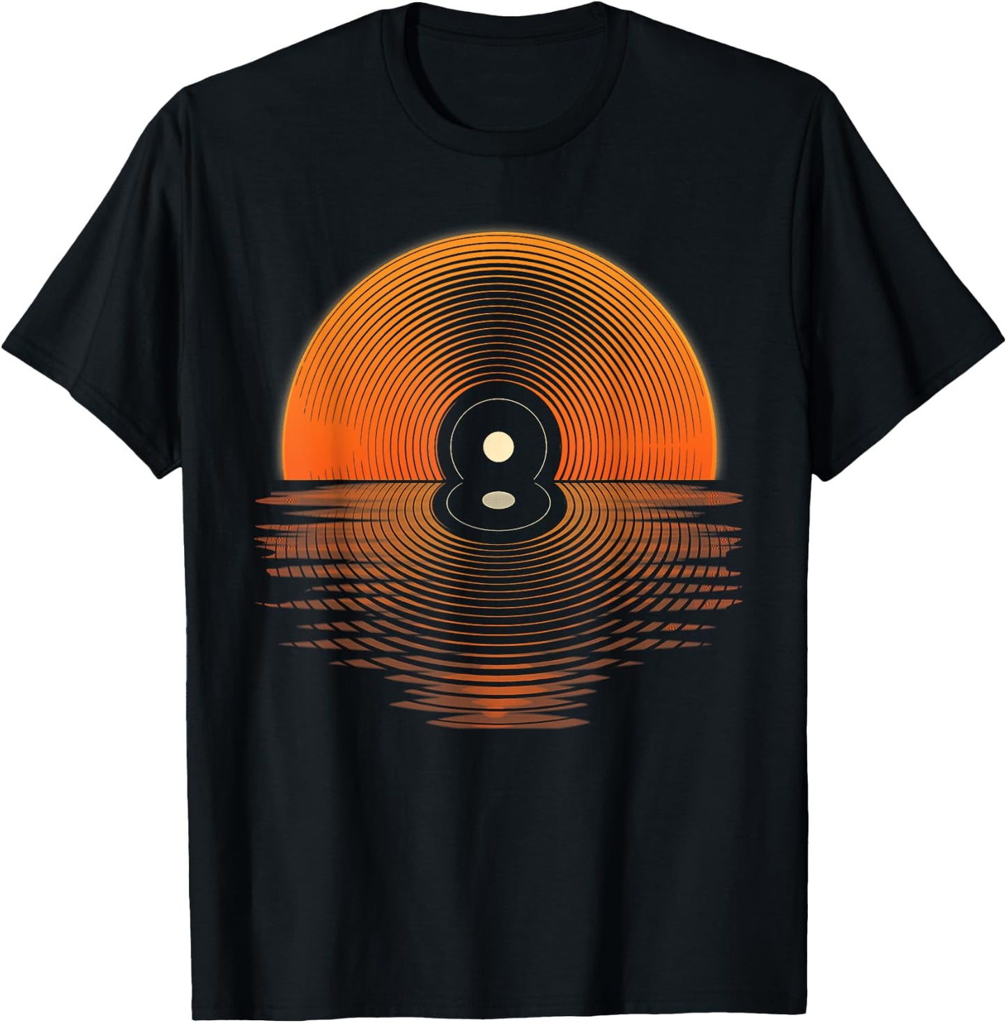 Funny Vinyl Record Art Women Disc Jockey Vinyl Lover T-Shirt - T-Shirt | Black