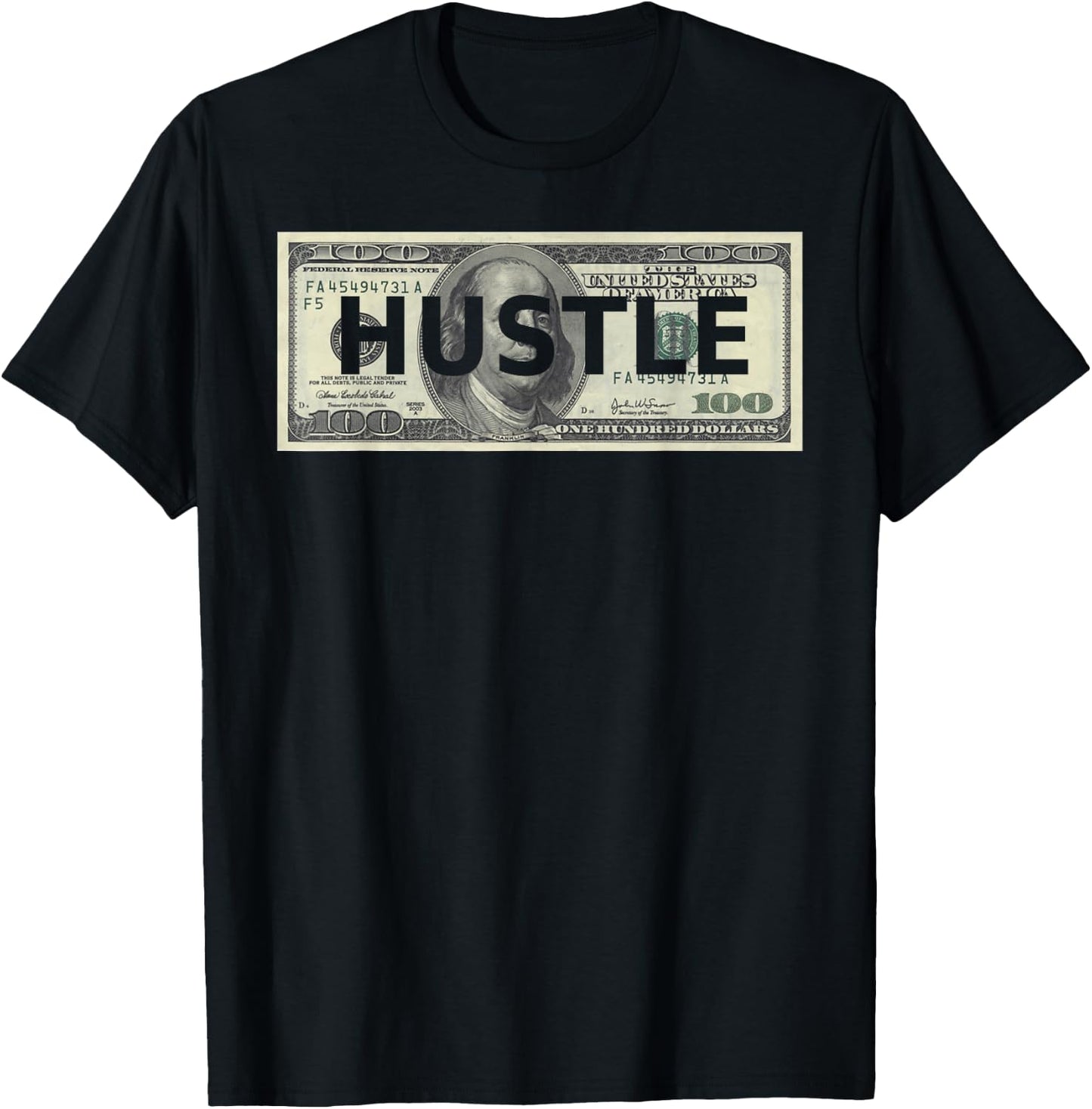 Dollar Hustle Money Hustler Freelance T-Shirt - T-Shirt | Black