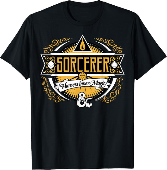 Dungeons & Dragons Sorcerer Harness Inner Magic T-Shirt - T-Shirt | Black