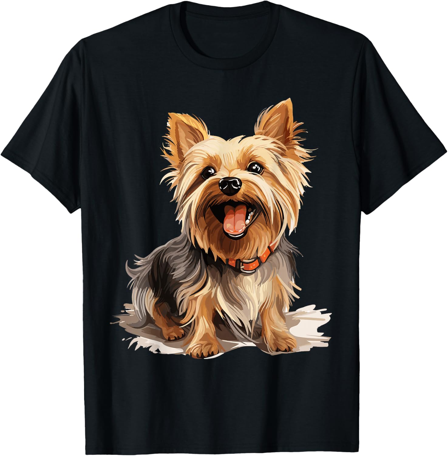 Yorkshire Terrier Yorkie Dog Breed Cute Graphic T-Shirt - T-Shirt | Black