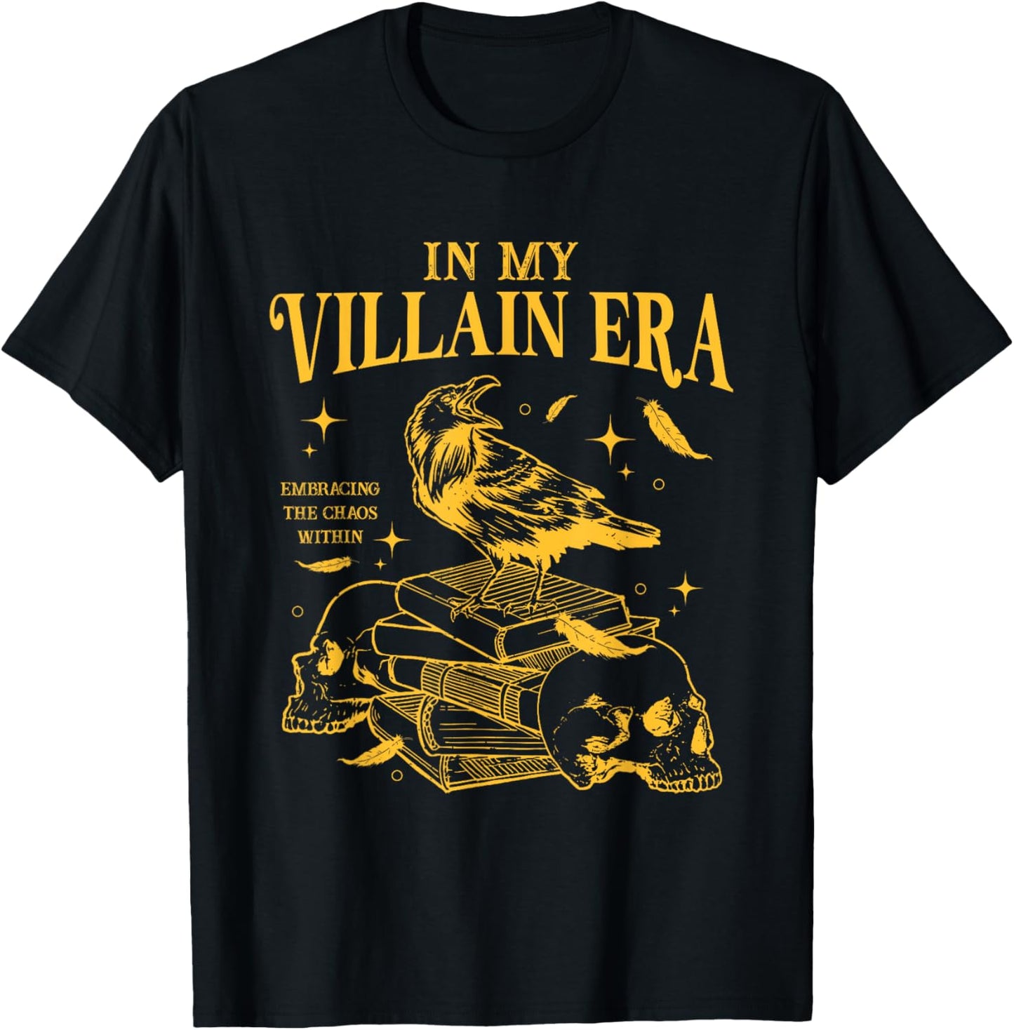 Retro In My Villain Era Morally Grey Books Club T-Shirt - T-Shirt | Black