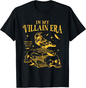 Retro In My Villain Era Morally Grey Books Club T-Shirt - T-Shirt | Black