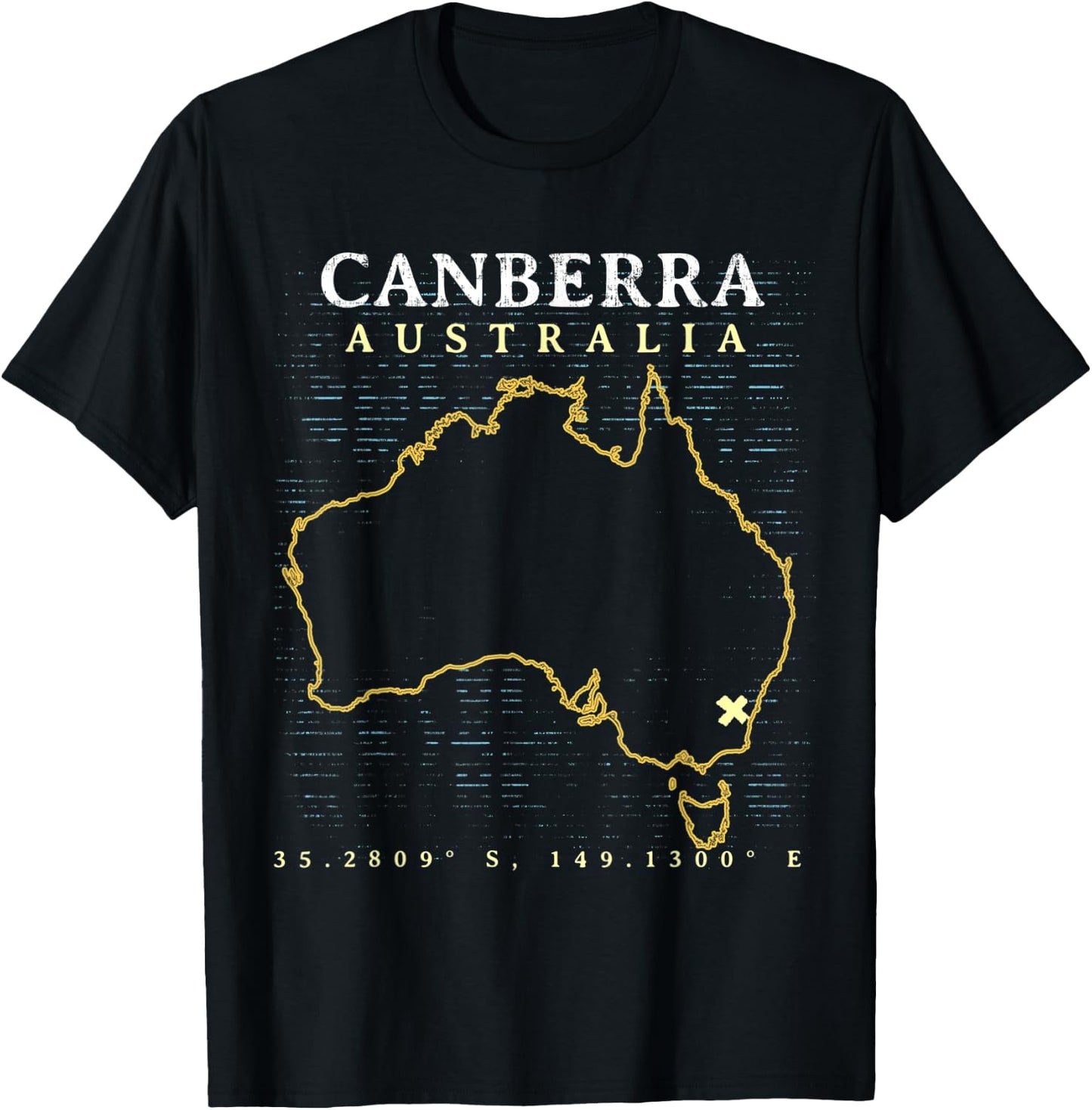 Australia Canberra T-Shirt - T-Shirt | Black