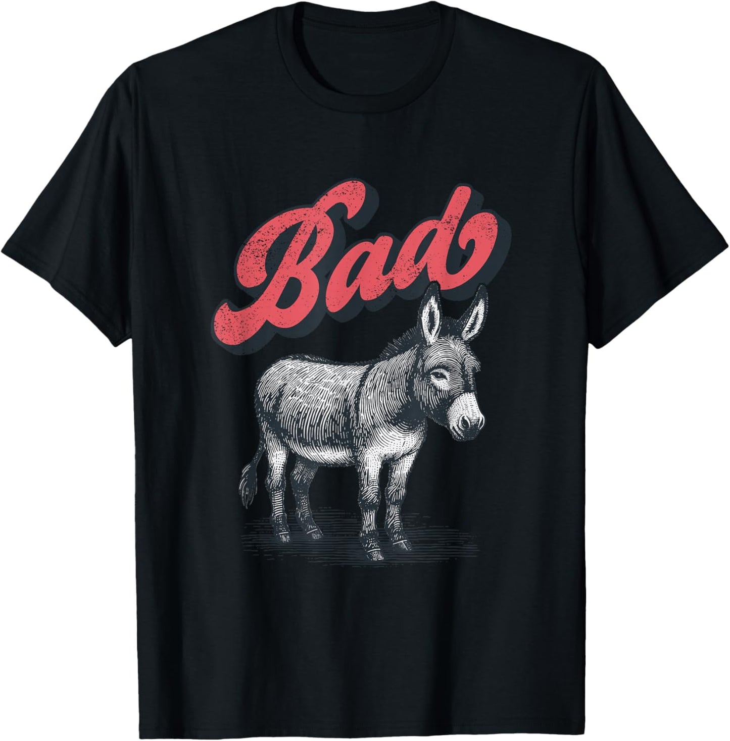 Bad Donkey donkey cute donkey animal animals animal lover T-Shirt - T-Shirt | Black