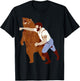 Man Punching Bear Funny T-Shirt - T-Shirt | Black