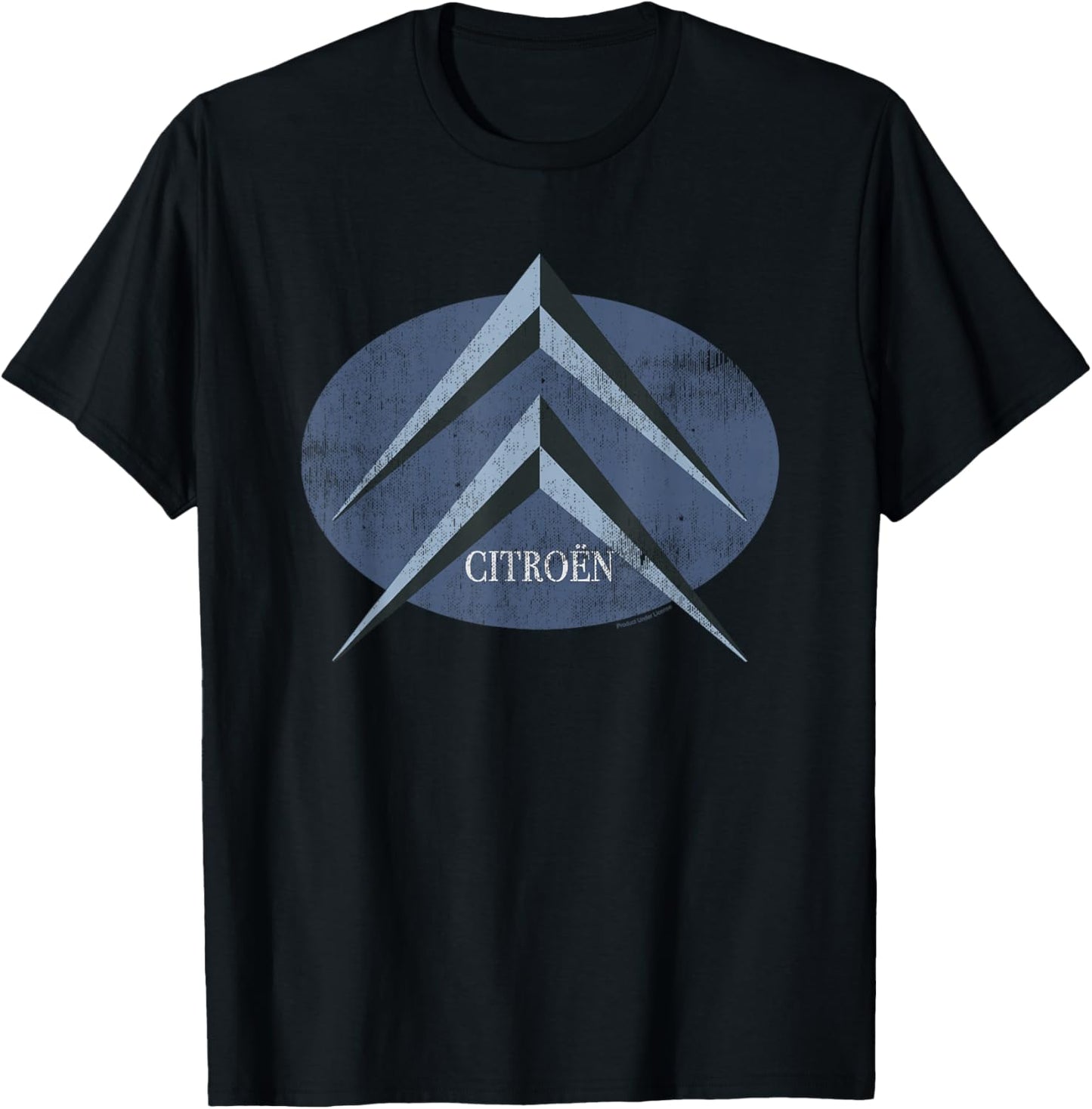 Citroën Blue Chevron Reto Logo T-Shirt - T-Shirt | Black