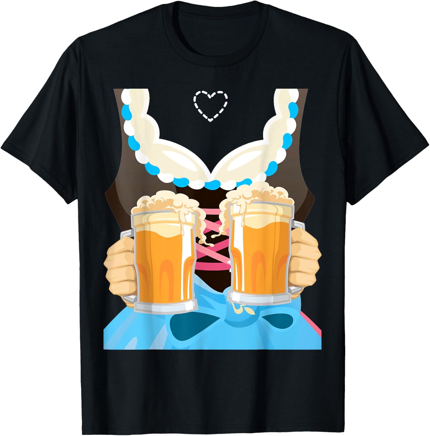 Dirndl Oktoberfest 2020 Bavarian Munich Beer Festival T-Shirt - T-Shirt | Black