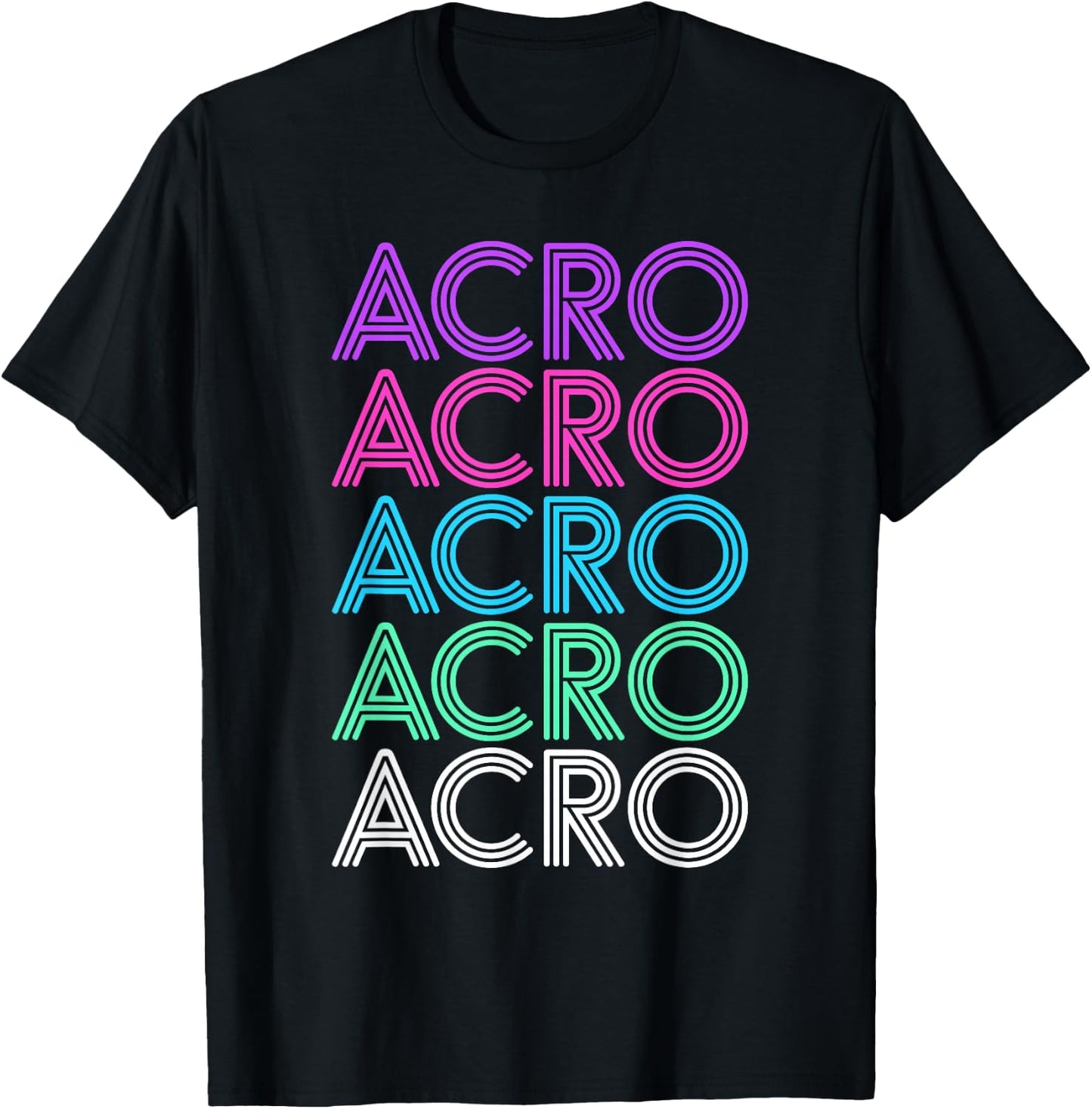 Retro Vintage Acro Dance Gift Women or Girls T-Shirt - T-Shirt | Black