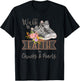 Christian Walk By Faith In Chucks And Pearls Religious Jesus T-Shirt - T-Shirt | Black