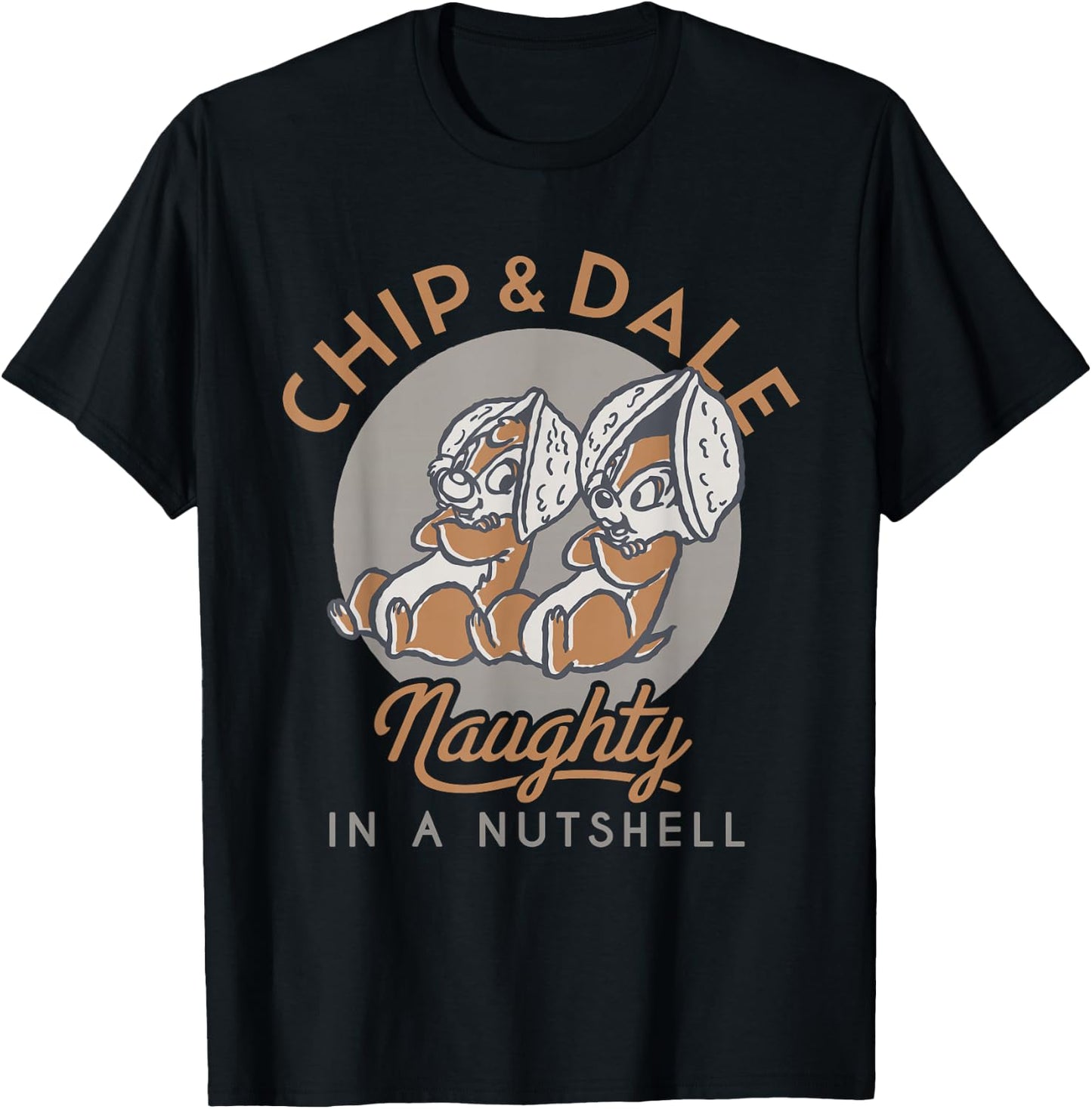 Disney Chip n Dale Naughty in a Nutshell T-Shirt - T-Shirt | Black