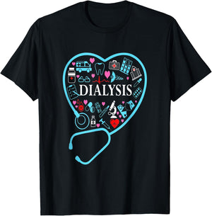 Dialysis Technician Nephrology Tech T-Shirt - T-Shirt | Black