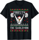 Frosty the Swoleman Fitness Snowman Gym Snowmen T-Shirt - T-Shirt | Black