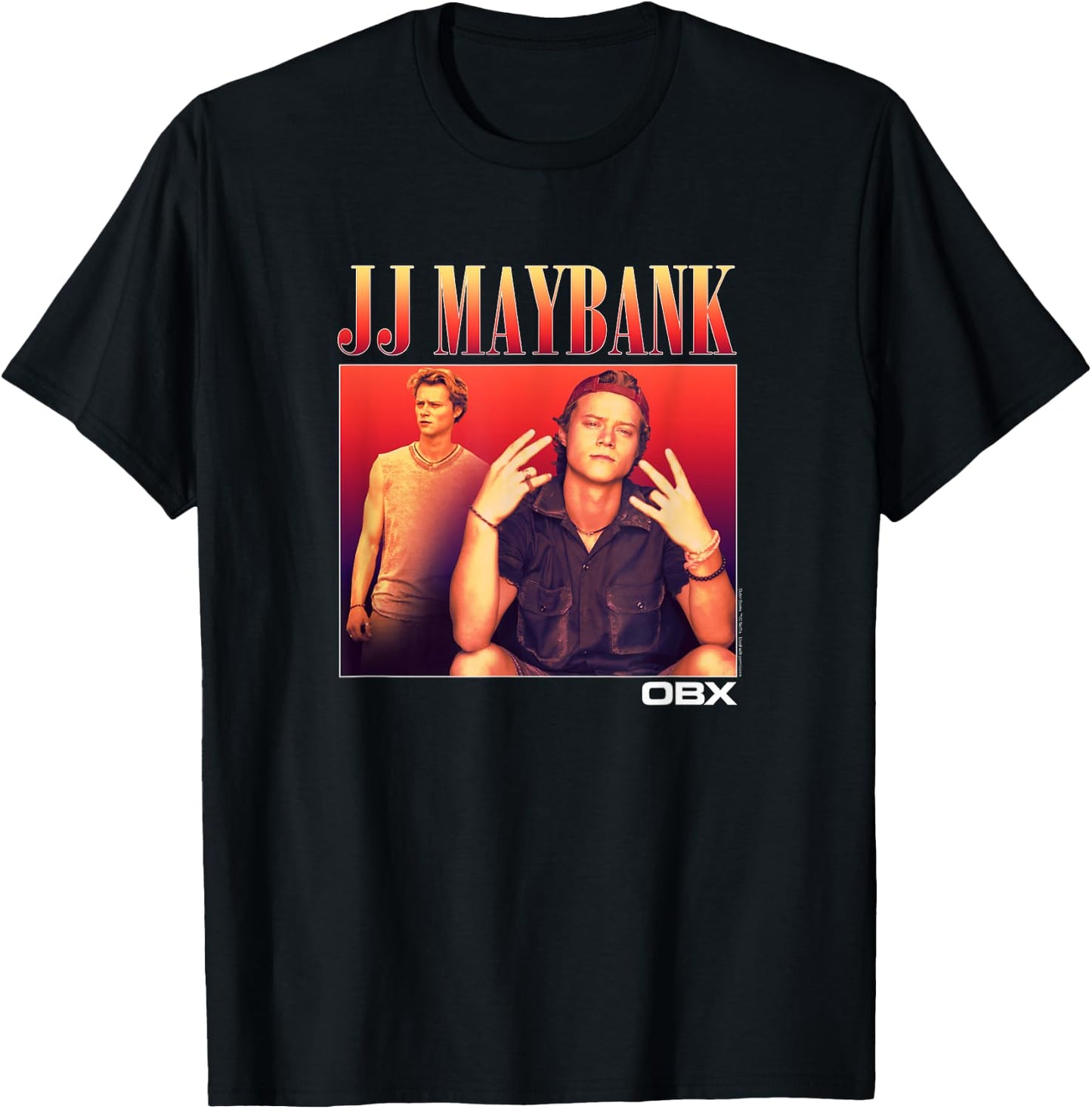 Outer Banks JJ Maybank Portrait Small T-Shirt - T-Shirt | Black