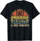 I Have Two Titles Dad And Grandpa I Rock Them Both Vintage T-Shirt - T-Shirt | Black