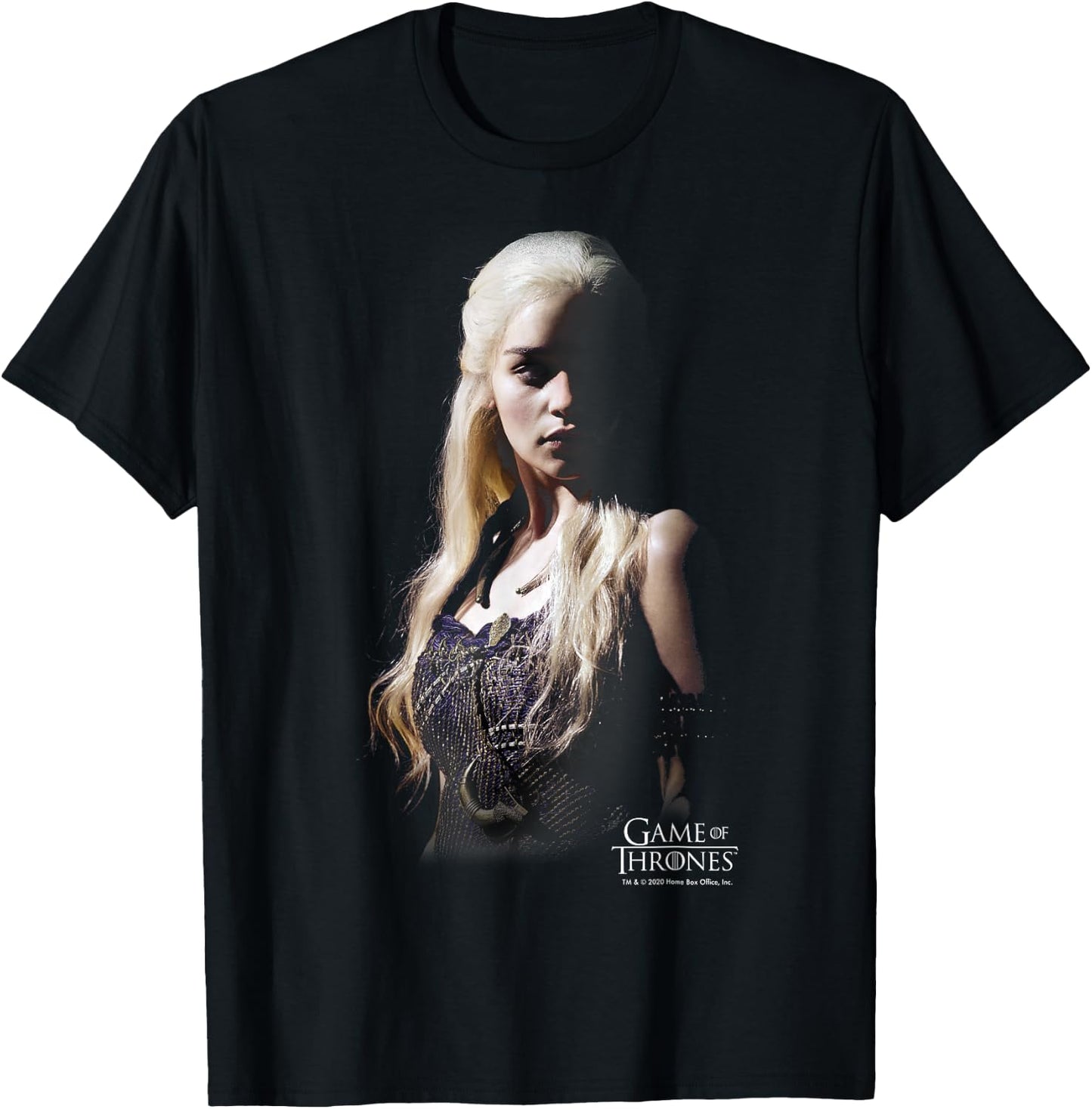 Game Of Thrones Daenerys Targaryen Dark Portrait T-Shirt - T-Shirt | Black