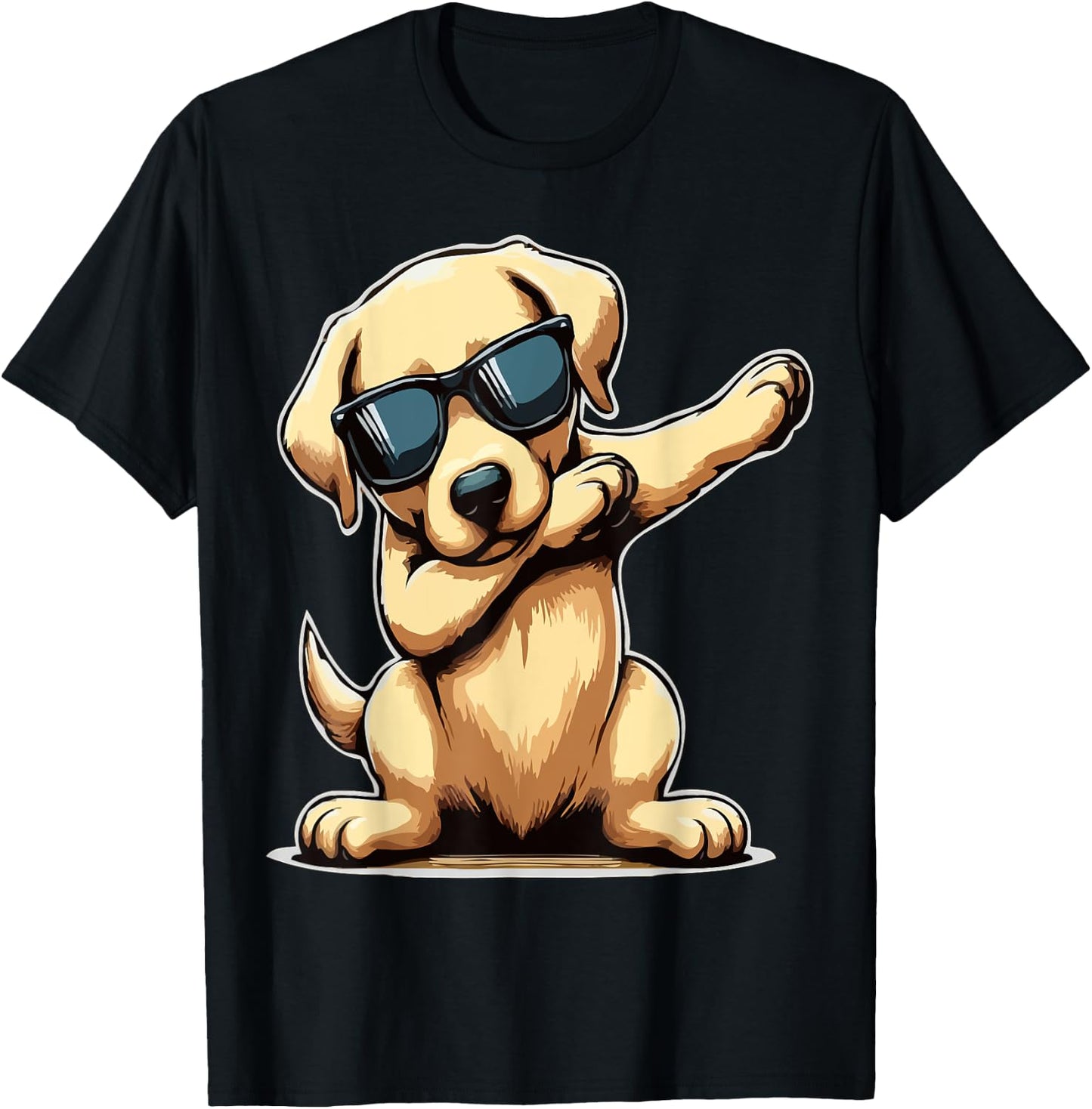 Hip Hop Dance Dabbing Labrador Retriever Dog Dab Women Kids T-Shirt - T-Shirt | Black
