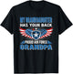 My Granddaughter Has Your Back Proud Air Force Grandpa Gift T-Shirt - T-Shirt | Black